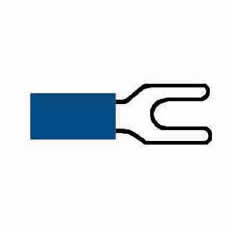 Terminal Blue 3.70mm Fork Pk1000