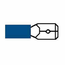 Terminal Blue 6.30mm Blade Pk1000