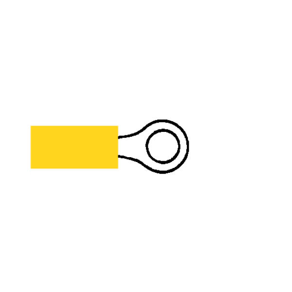 Terminal Yellow 5.30mm Ring Pk1000