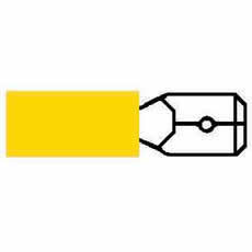Terminal Yellow 6.30mm Blade Pk1000