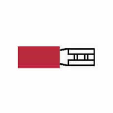 Terminal Red 2.80mm Push-on Pk100