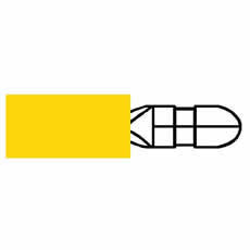 Terminal Yellow 5.00mm Bullet Pk100