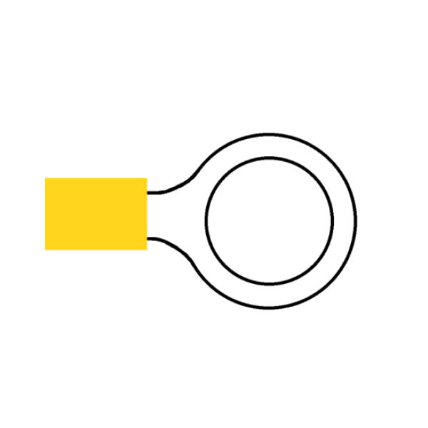 Terminal Yellow 13.00mm Ring Pk1000