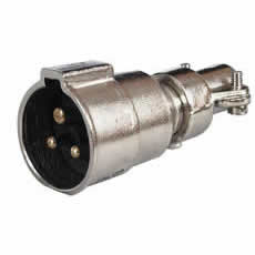 Plug Waterproof Brass 3 Pin Bg1